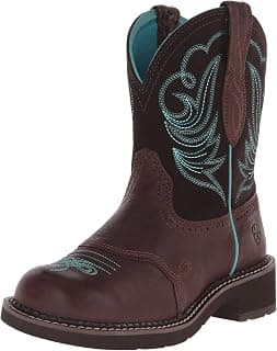 Women's Fatbaby Heritage Dapper Western Cowboy Boot, Royal Chocolate/Fudge, 7 M US