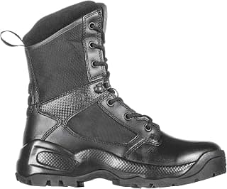 womens Tactical Boots 5.11 Tactical Womens Atac 2.0 8" Side Zip Black 7