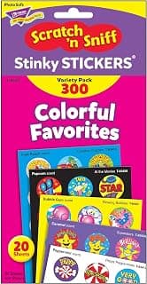 Trend Enterprises Stinky Stickers Fun and Fancy Value Pack - 1 inch - Pack of 300