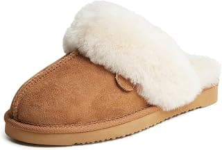 Women's Fireside Sydney Shearling Fur Indoor/Outdoor Scuff Slipper with Wide Widths