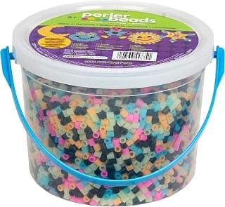 Perler Fun Fusion Fuse Bead Bucket, Glow in The Dark