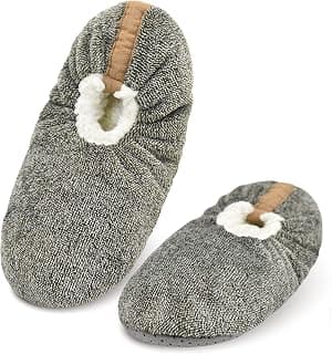 Slipper Socks Soft Cozy Thick House Indoor Boot Sock Shoes with Anti-Skid Bottom Soles for Men's