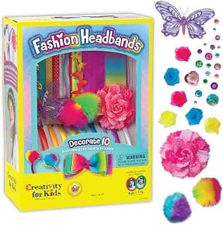 Creativity for Kids Fashion Headbands Craft Kit, Makes 10 Unique Headbands