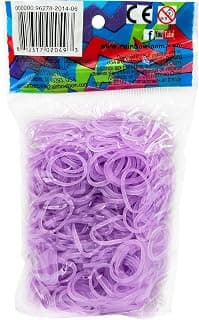 RAINBOW LOOM Glow Purple Rubber Bands with 24 C-Clips (600 Count)