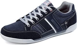 ASTERO Mens Fashion Sneakers Casual Dress Shoes Walking Shoes Low Top Leather Breathable Shoes