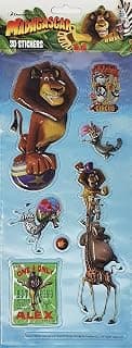 Dreamworks Madagascar Stickers 3D 4001