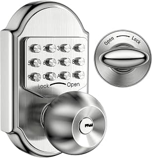 Megaflint Keyless Entry Door Lock DEADBOLT Keypad Mechanical Stainless Steel (Pass Code or Key) 100% Mechanical, No Electronic
