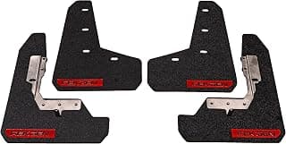 REK GEN Mud Flaps 2015+ Compatible with Subaru WRX/STI - Mounting Hardware & Instructions Included (Red)