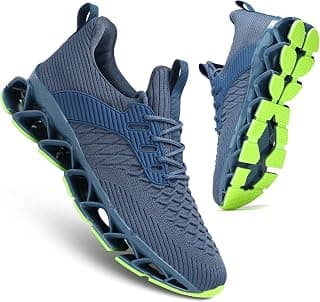 Men's Slip on Walking Running Shoes Blade Tennis Casual Fashion Sneakers Comfort Non Slip Work Sport Athletic Trainer