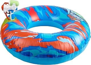 NERF Super Soaker Hydro Battle Ride-On Cruiser – Inflatable Pool Float with Pool-Fed Mega Water Blaster