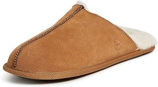 Men's Bradford Suede Closed Toe Indoor/Outdoor Scuff Slipper