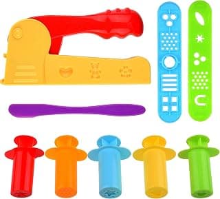 Kare & Kind Set of 9 pcs Smart Dough Tools Kit with Extruder Machine/Extruder Tools (Extruder Machine + Extruder Tools)