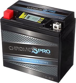 Chrome Battery YTX14-BS iGel High Performance-Rechargeable-Replacement-Maintenance Free-Sealed AGM Motorcycle Battery