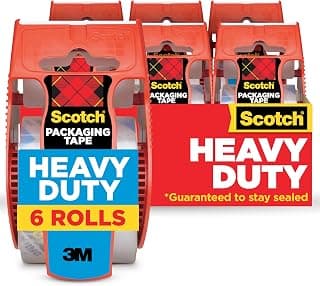 Scotch Heavy Duty Packaging Tape, 1.88 Inches x 800 Inches, 6 Rolls (142-6)