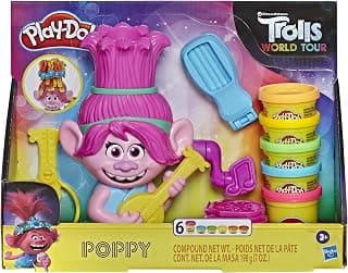 Hasbro E7022 Play-Doh Trolls World Tour Rainbow Hair Poppy Styling Toy