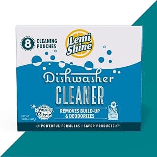 Lemi Shine Natural Dishwasher Cleaner Powered by Citric Extracts - 4 Count 2 Pk Bundle - 8 uses Total