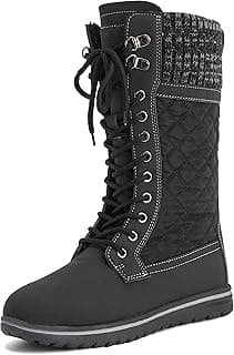 Womens Rain Thermal Warm Snow Winter Knee High Waterproof Boots