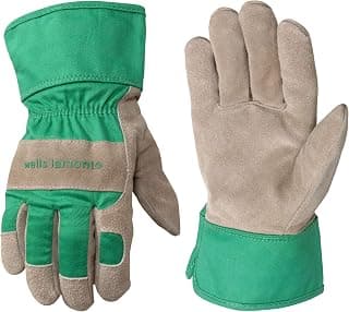 Wells Lamont Kids Work and Garden Gloves with Safety Cuff, Fits Youth Ages 5-8 (952M)