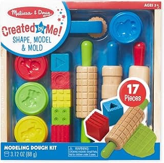 Melissa & Doug Shape, Model, and Mold Clay Activity Set - 4 Tubs of Modeling Dough and Tools | Arts And Crafts For Kids Ages 3+