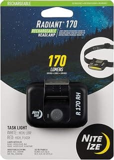Nite Ize R170RH-01-R7 Radiant 170 Rechargeable Headlamp, Black