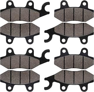Aufoal Front and Rear Brake Pads for YAMAHA YXR700 YXR 700 Rhino FI 4x4 SE 2008 2009 2010 2011 2012 2013