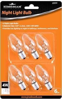 Kingman Night Light Warm White Replacement Bulbs (6 per Pack), 4W 120V