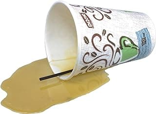 Just Dough It 7.5'' Spilled Disposable Cup of Coffee Replica Prop by Just Dough It