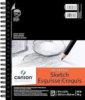 Pro-Art 702-192 Canson 9-Inch by 12-Inch Universal Sketch Book, 100-Sheet