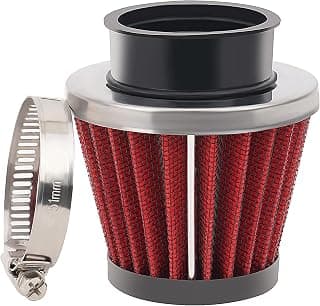 JICHEKU Air Filter Compatible with GY6 125cc 150cc 200cc 250cc Motorcycle Scooter ATV Quad Dirt Bike Go Kart Kawasaki Suzuki Yamaha PZ24 PZ30 Carburetor Moped Roketa Taotao Air Cleaner 42mm Rad 1PCS