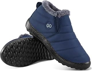 Snow Boots for Women Winter Warm Ankle Bootie Slip On Fur Lined Ankle Short Boots Waterproof Slip On Outdoor Shoes