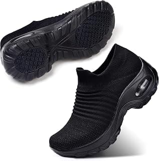 Slip On Walking Shoes Women Platform Sneakers with Arch Support
