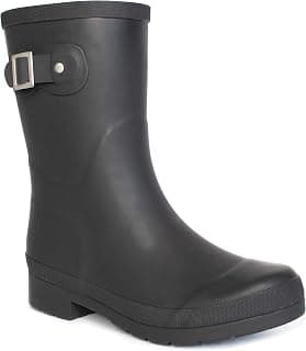 womens Solid Mid-height Rain Boot Rain Boot