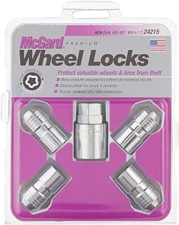 McGard 24215 Chrome M14 x 1.5 Thread Size Cone Seat Wheel Lock Set, (Set of 4)