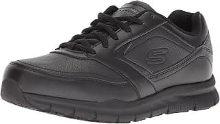 for Work Women's Nampa-Wyola Food Service Shoe, Black Polyurethane
