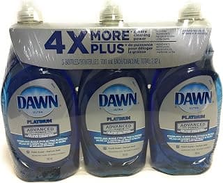 Dawn Dish Soap, Ultra Platinum Advanced Power 4X More (24 Fl. OZ x 3)