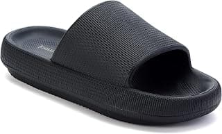 Pillow Slippers for Women and Men Non Slip Quick Drying Shower Slides Bathroom Sandals | Ultra Cushion | Thick Sole