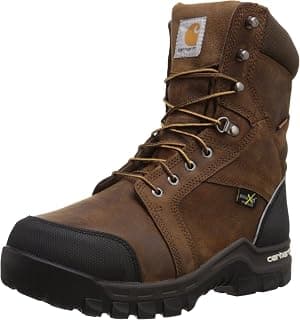8" Men's Waterproof Composite Toe Internal Metatarsal Guard CMF8720 Work Boot, Brown