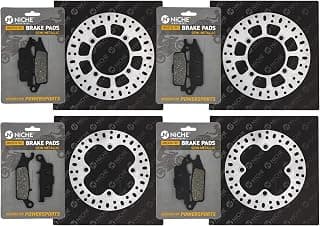 NICHE Brake Rotor Pad Semi Metallic Kit For Yamaha Grizzly 700 550