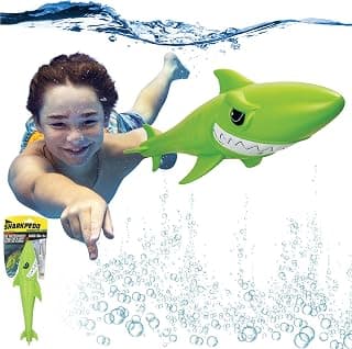 Prime Time Toys Diving Masters Sharkpedo, Shark Pool toypedo, Underwater Glider Toy, Torpedo Green