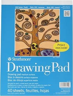 Strathmore 100 Series Youth Drawing Pad, 9 by 12", 40 Sheets