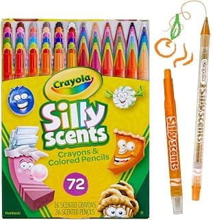 Crayola Twistables Scented Crayons & Colored Pencils, 72 Count