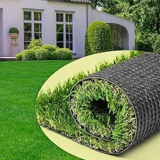 AYOHA Artificial Turf 3' x 5' Realistic Synthetic Grass, 1.38" Pile Height, Fake Lawn, Landscape for Pets Area, Play Ground, Pool Area, Backyard, Patio, Balcony, Drainage Holes, Custom Size