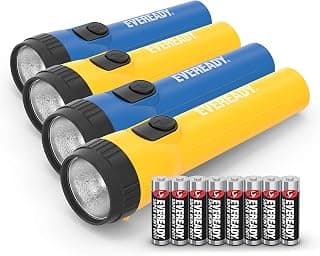 Eveready LED Flashlight Multi-Pack, Bright and Durable, Super Long Battery Life, Use for Emergencies, Camping, Outdoor, Batteries Included