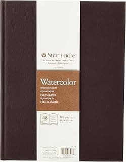 Strathmore (467-8 STR-467-8 48 Sheet No 140 Watercolor Art Journal, 8.5 by 11", 8.5"x11", White, 24