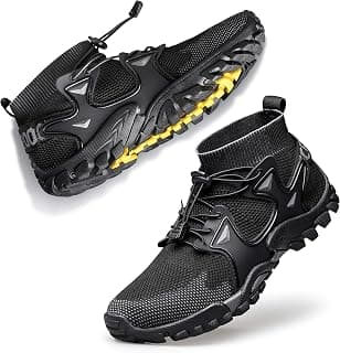 Mens Hiking Shoes Trail Running Shoes Stylish Slip on Hiking Fitness Walking Jogging Sock Sneakers