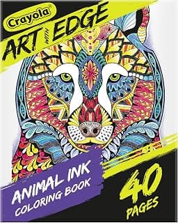 Crayola Jungle Animal Coloring Book, Teen and Adult Coloring, 32 Pages