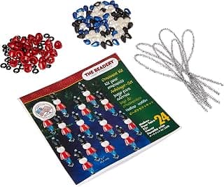 Beadery 7447 Holiday Beaded Ornament Kit Mini Toy Soldier Makes 24, Multi