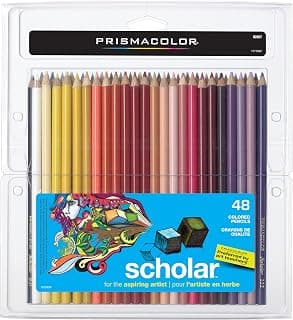 PRISMACOLOR Scholar Pencil, Art Pencils, Box of 48, Assorted Colours (92807)