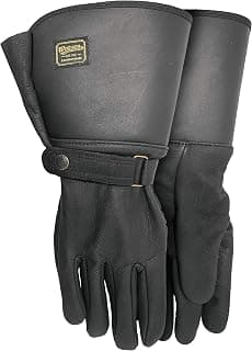 Watson Gloves Interstate Motorcycle Glove - Cowhide Leather, Gauntlet Cuff (L)